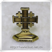 Metal Cross Antique Religious Statues (IO-ca096)